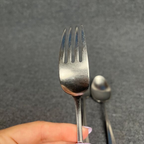 Gorham Ethan Allen Stainless 2 Dinner Forks 1 Dinner Spoon Satin Flatware - Picture 5 of 5